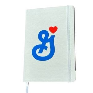 General Mills Branded Notebook Journal Logo Heart Elastic Closure Mostly Full